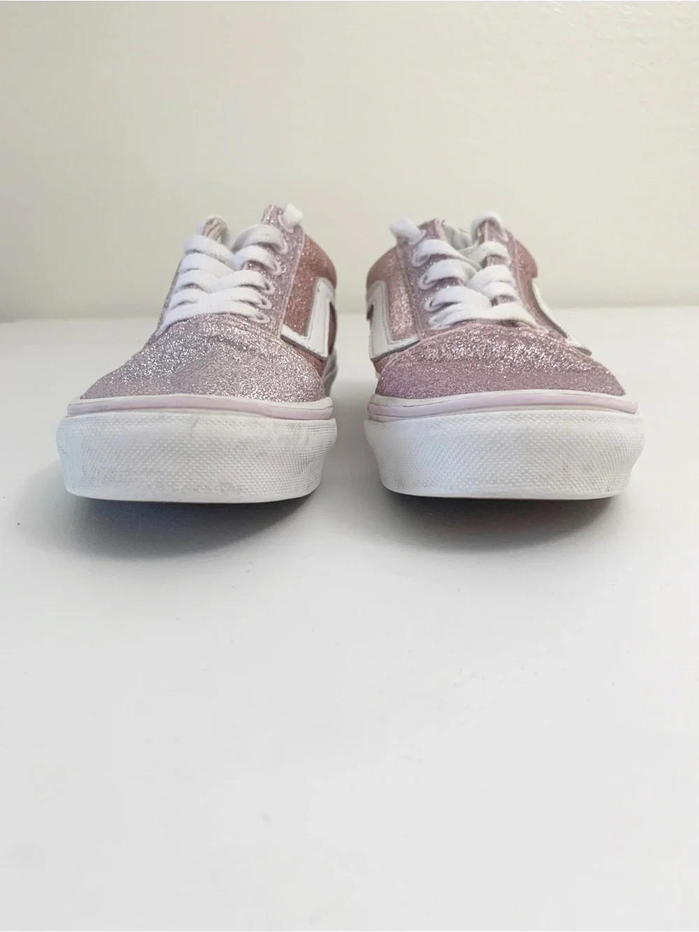 Vans Old Skool Glitter Pink Youth Sneakers ~ 2.5